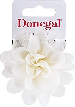 Fragrances, Perfumes, Cosmetics Hair Tie, FA-5707, white with flower - Donegal