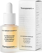 Fragrances, Perfumes, Cosmetics Night Eye Serum - Transparent Lab Eye Repair Complex