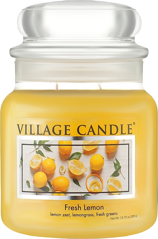 Scented Candle in Jar 'Fresh Lemon' - Village Candle Fresh Lemon — photo N3