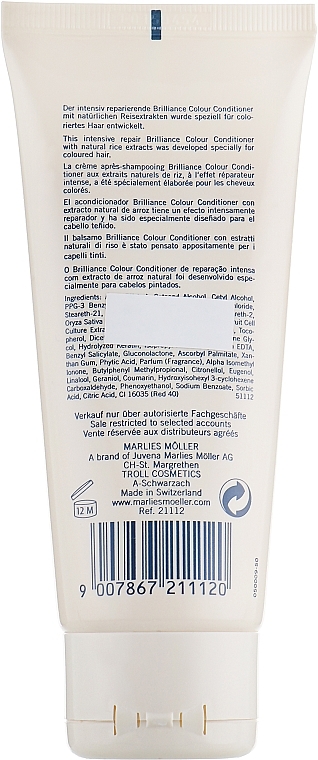 Colored Hair Conditioner - Marlies Moller Brilliance Colour Conditioner — photo N2