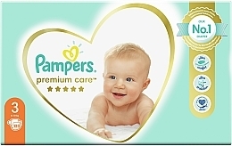 Pampers Premium Care Diapers Size 3 (Midi), 6-10kg, 120 pcs - Pampers — photo N2