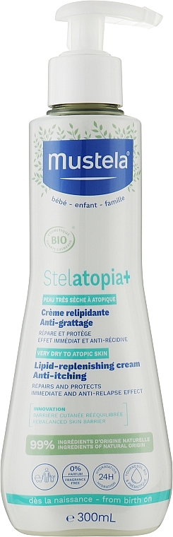 Organic Lipid Repairing Anti-Itching Cream - Mustela Stelatopia+ Organic Lipid-Replenishing Anti-Itching Cream — photo N3