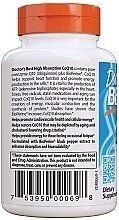 High Absorption Coenzyme Q10 with BioPerine, 100 mg, veg capsules - Doctor's Best — photo N3