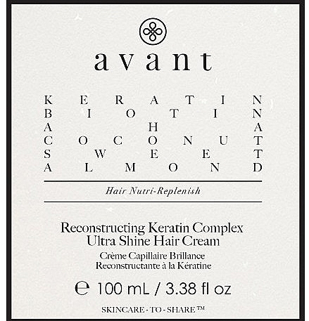 Regenerating Hair Cream with Keratin Complex - Avant Reconstructing Keratin Complex Ultra Shine Hair Cream — photo N3