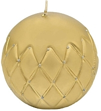 Fragrances, Perfumes, Cosmetics Decorative Candle, ball, gold, 12 cm - Artman Florence