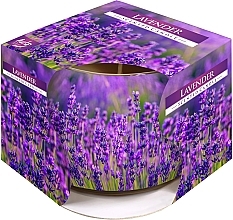 Lavender Scented Candle in Glass - Bispol Scented Candle — photo N1