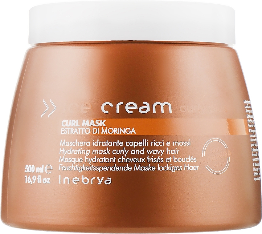 Wavy Hair Mask - Inebrya Ice Cream Curl Plus Curl Mask — photo N5