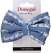 Fragrances, Perfumes, Cosmetics Hair Clip, FA-5684, denim bow - Donegal