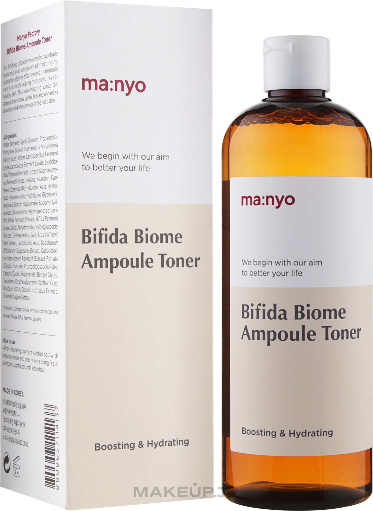 Boosting Bifidobacteria Ampoule Toner - Manyo Bifida Biome Ampoule Toner — photo 400 ml