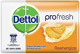 Antibacterial Tangerine Soap - Dettol Anti-bacterial Re-Energise Bar Soap — photo N1