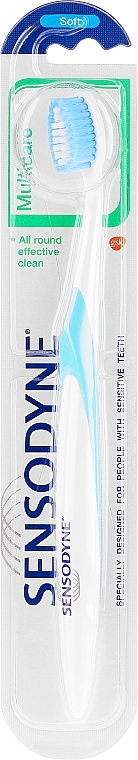 Toothbrush Soft, white-blue - Sensodyne Multicare Soft — photo N1