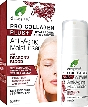 Anti-Aging Face Cream with Dragon Blood - Dr. Organic Pro Collagen Plus+ Anti Aging Moisturiser With Dragons Blood — photo N3