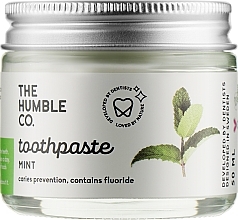 Natural Remineralizing Toothpaste in Glass Jar "Refreshing Mint" - The Humble Co. Mint Toothpaste — photo N1