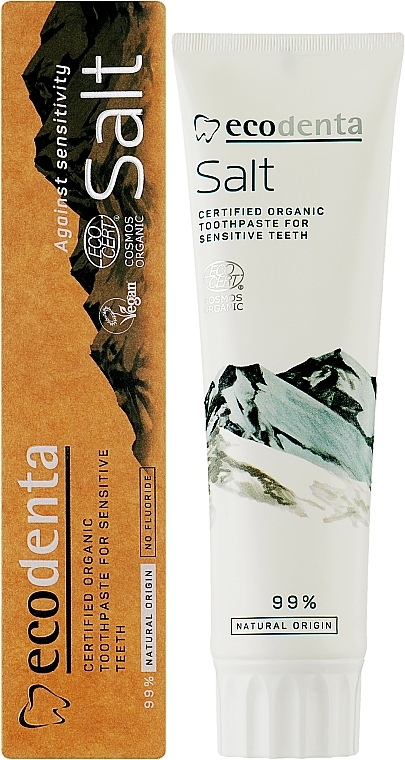 Salt Toothpaste for Sensitive Teeth - Ecodenta Cosmos Organic Salt Toothpaste — photo N2