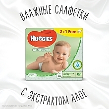 Kids Wet Wipes Natural Care, 3x56 pcs - Huggies — photo N4