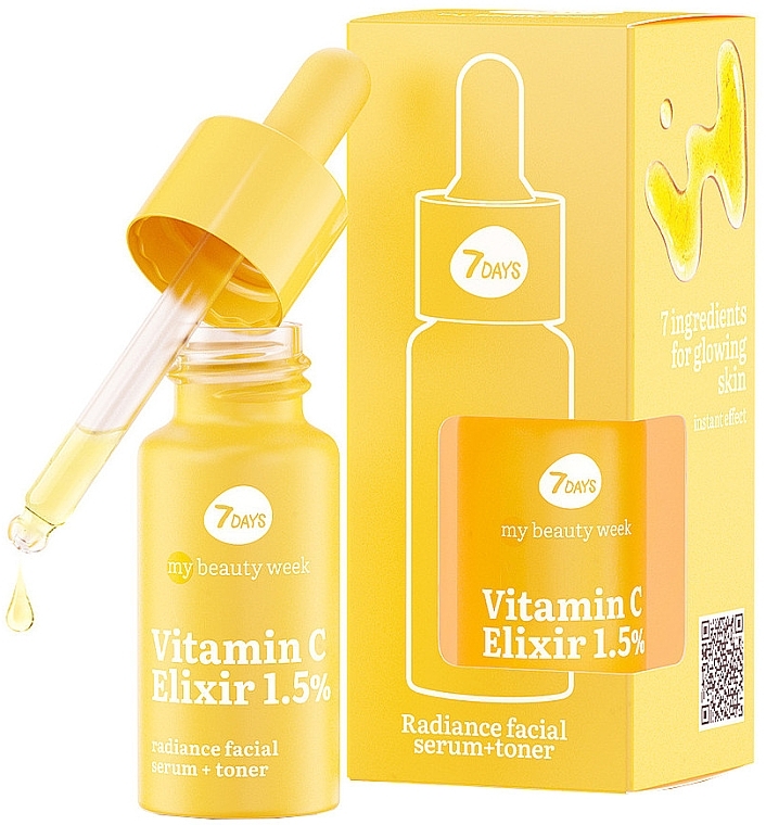 Radiance Serum + Toner - 7 Days My Beauty Week Vitamin C Elixir 1,5% — photo N1