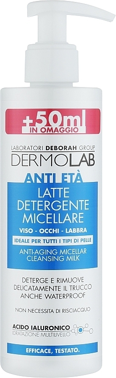 Anti-Ageing Micellar Milk 40+ - Deborah Dermolab Micellar Milk — photo N1