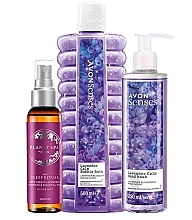 Fragrances, Perfumes, Cosmetics Set - Avon Lavender Delight (h/wash/250 ml + bubble/bath/500 ml + spray/100 ml)