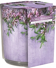 Floral Harmony Scented Candle in Glass - Bispol Scented Candle Floral Armohy — photo N1