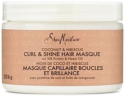 Fragrances, Perfumes, Cosmetics Hair Mask - Shea Moisture Coco & Hibiscus Curl & Shine Masque