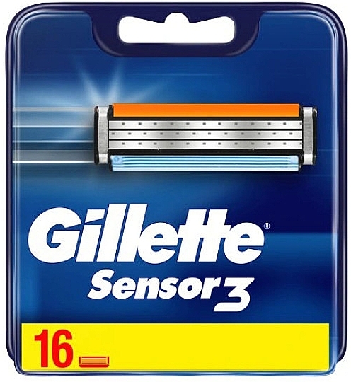 Refill Cartridges, 16 pcs - Gillette Sensor3 — photo N1