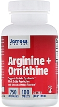 Fragrances, Perfumes, Cosmetics Dietary Supplement "Arginine + Ornithine" - Jarrow Formulas Arginine + Ornithine 750 Mg