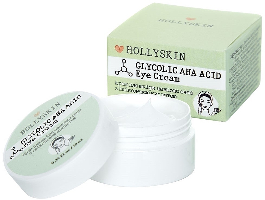 Glycolic Acid Eye Cream - Hollyskin Glycolic AHA Acid Eye Cream — photo N1