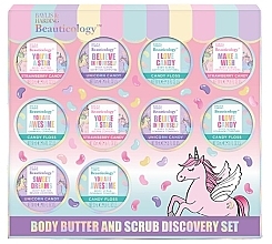 Set, 10 products - Baylis & Harding Beauticology Candy Body Scrub & Butter Discovery Gift Set — photo N1