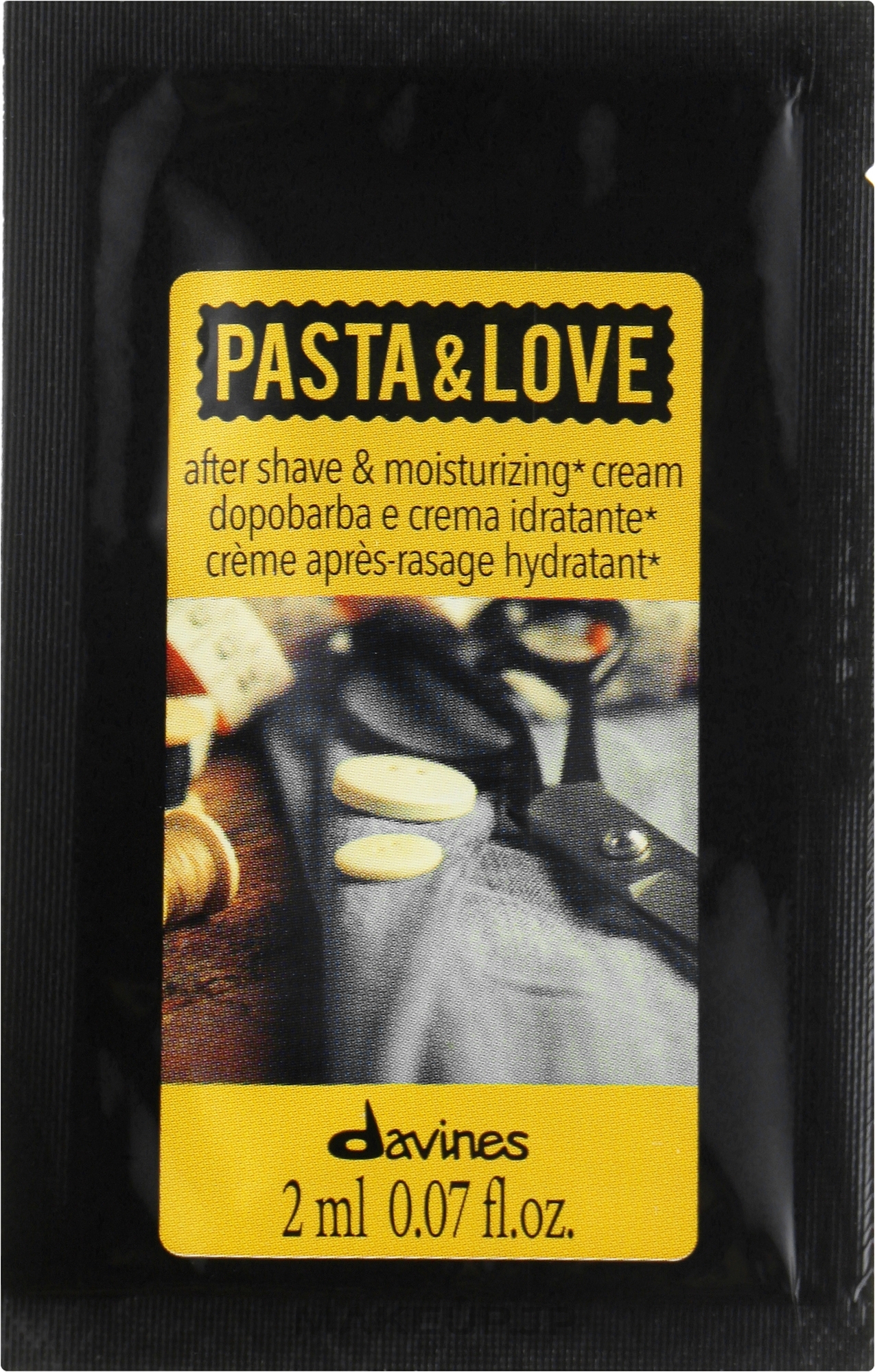 After Shave Cream + Moisturizing Cream - Davines Pasta & Love After Gole + Moisturizing Cream (sample) — photo 2 ml