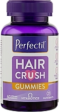 Fragrances, Perfumes, Cosmetics Damaged Hair Support Chewing Gummies, 60 pcs - Perfectil Hair Crush Gummie