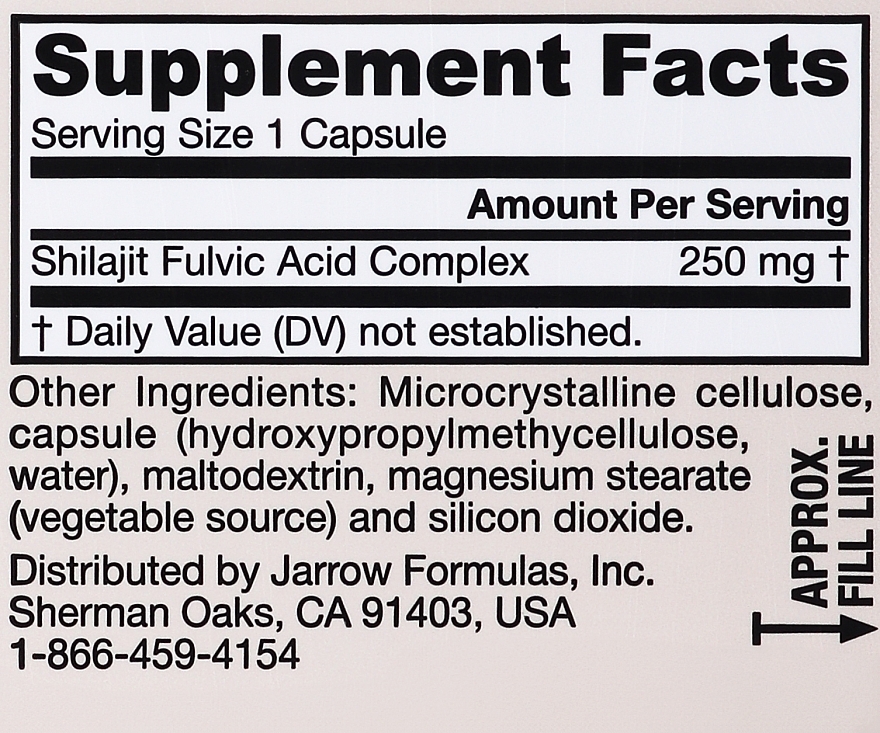 Mumiyo - Jarrow Formulas Shilajit Fulvic Acid Complex, 250 mg — photo N4