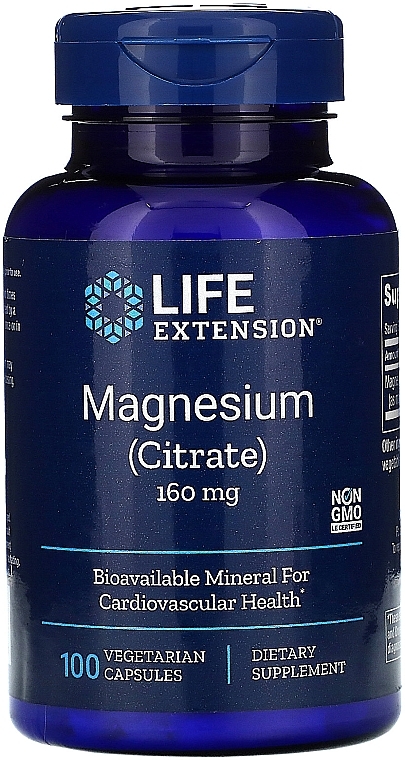 Dietary Supplement "Magnesium Citrate" - Life Extension Magnesium Citrate — photo N1