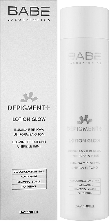 Brightening & Unifying Antioxidant Toner Lotion - Babe Laboratorios Depigment+ Lotion Glow — photo N2