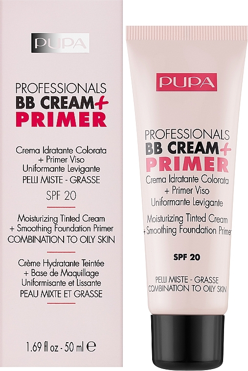 Moisturizing BB Cream + Primer - Pupa Professionals BB Cream+Primer — photo N2