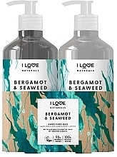 Fragrances, Perfumes, Cosmetics Set - I Love Naturals Hand Care Duo Bergamot & Seaweed (h/lot/500ml + h/wash/500ml)