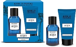 Fragrances, Perfumes, Cosmetics Jeanne en Provence Aqua - Set (edt/100ml + sh/gel/150ml)