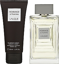 Fragrances, Perfumes, Cosmetics Lalique Hommage a L'Homme - Set (edt/100ml + sh/g/100ml)