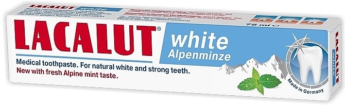 Toothpaste "White Alpine Mint" - Lacalut White Alpenminze Toothpaste — photo N2