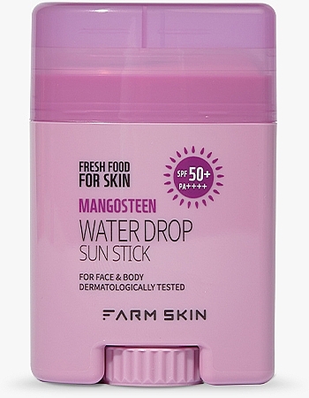 Sunscreen Stick - Farm Skin Fresh Food For Skin Mangosteen Water Drop Sun Stick SPF50+ — photo N1