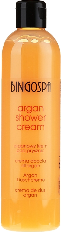 Argan Shower Cream with Peach - BingoSpa Argan Cream With Peach Shower — photo N2