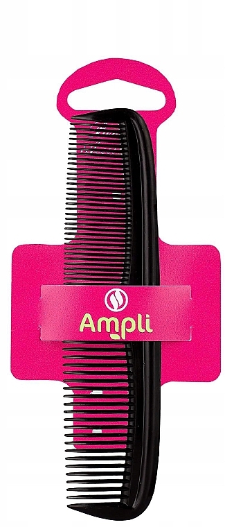 Hair Brush, black, 13.6cm - Ampli — photo N1