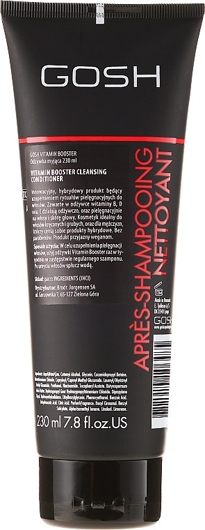 Cleansing Hair Conditioner - Gosh Vitamin Booster Cleansing Conditioner — photo N2