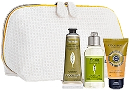 Fragrances, Perfumes, Cosmetics Set - L'Occitane Verbena (h/cr/30ml + h/gel/65ml + soap/50ml + bag)