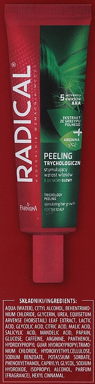 Stimulating Hair Growth Scalp Peeling - Farmona Radical Peeling — photo N3