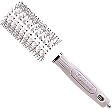 Fragrances, Perfumes, Cosmetics Hair Brush, 30 mm, double bristles - Olivia Garden Expert Blowout Vent Double Bristles White & Grey