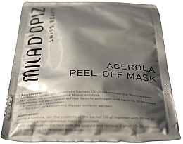 Fragrances, Perfumes, Cosmetics Face Peeling Mask - Mila D'Opiz Swiss Beauty Acerola Peel-off Mask