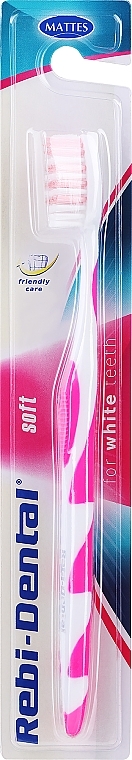 Rebi-Dental Toothbrush M57, soft, pink - Mattes — photo N1