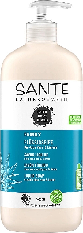 Liquid Hand & Body Soap 'Aloe & Lemon' - Sante Soft Soap Hand — photo N1