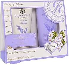 Fragrances, Perfumes, Cosmetics Set "Lavender" - Grace Cole Lavender Divine Hand Duo (soap/50ml + hand/lot/50ml)