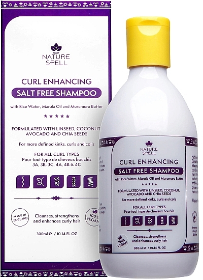 Curl Enhancing Shampoo - Nature Spell Curl Enhancing Salt Free Shampoo — photo N1